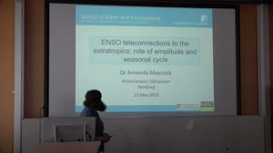 Miniaturansicht - ENSO teleconnections to the extratropics: role of El Niño amplitude and seasonal cycle
