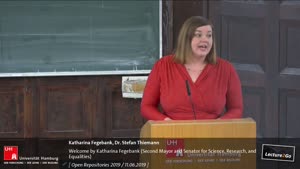 Thumbnail - Welcome by Katharina Fegebank (Second Mayor and Senator for Science, Research, and Equalities)