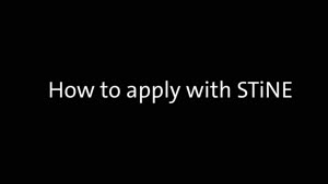 Miniaturansicht - How to apply with STiNE