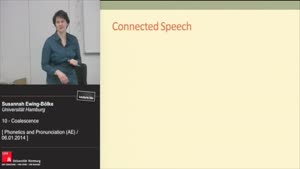 Thumbnail - Connected Speech 3 – More word linking: Overview Connected Speech