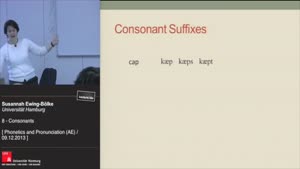 Miniaturansicht - Consonants 2 – More complex issues: Consonant suffixes