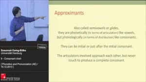 Thumbnail - Consonants 3 – Typical problems: Approximants (Glides, Liquids)
