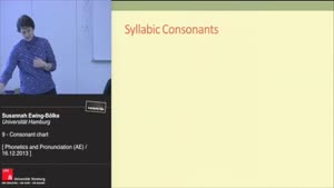 Miniaturansicht - Consonants 3 – Typical problems: Syllabic consonants