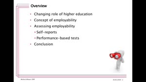 Thumbnail - 174 - Changing role of higher education in ‘knowledge economy’: From training and research to increasing employability - Vortrag