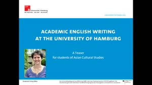 Miniaturansicht - Academic English Writing at the University of Hamburg