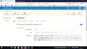 Miniaturansicht - OpenOLAT: Baustein "Forum"