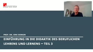 Miniaturansicht - Einführung in die Didaktik des beruflichen Lehrens und Lernens - Teil 3 Didaktische Partialtheorien und Prinzipien
