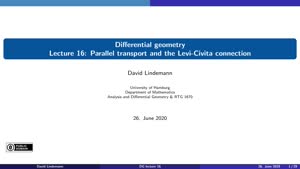 Miniaturansicht - Lecture 16:  Parallel transport and the Levi-Civita connection