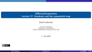 Thumbnail - Lecture 17:  Geodesics and the exponential map