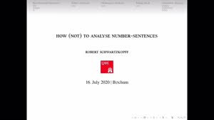 Miniaturansicht - How (not) to analyse Number-Sentences