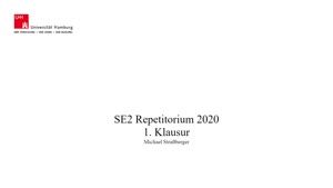 Miniaturansicht - Software Entwicklung 2 - Repetitorium 2020 1. Klausur