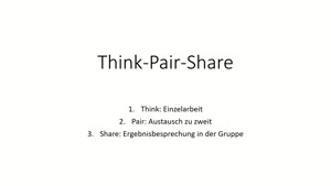 Miniaturansicht - Digitale Lehre: Think-Pair-Share