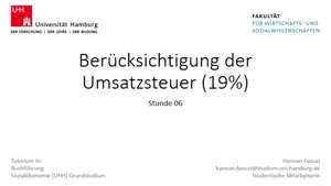 Thumbnail - Bufü Tut 6 Umsatzsteuer