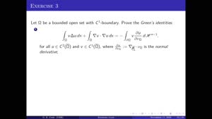 Miniaturansicht - Exercise class: Partial Differential Equations, Lecture 2, Part 2