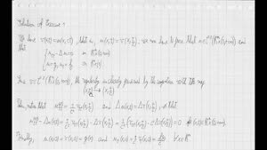 Thumbnail - Exercise class: Partial Differential Equations, Lecture 10, Part 2