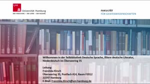 Thumbnail - Virtuelle Bibliotheksführung: Teilbibliothek Ältere deutsche Literatur