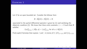 Miniaturansicht - Exercise class: Partial Differential Equations, Lecture 14, Part 2