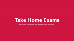 Miniaturansicht - Fakultät PB - Take Home Exams - Informationen für Studierende - Exam-Varianten