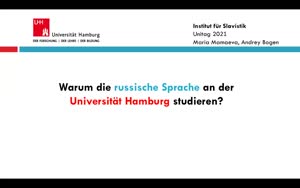 Thumbnail - Warum die russische Sprache an der Universität Hamburg studieren?