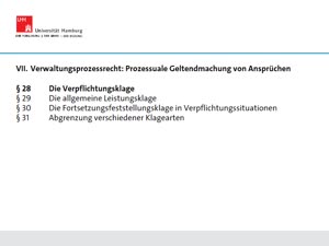 § 33 Einstweiliger Rechtsschutz Nach § 123 VwGO - Prof. Dr. Alexander ...