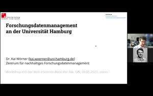 Thumbnail - Forschungsdatenmanagement an der Universität Hamburg - Dr. Kai Wörner,  FDM Zentrum. eScience-Büro Fak. Erziehungswissenschaft