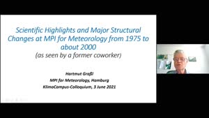 Miniaturansicht - Scientific highlights and major structural changes at MPI for Meteorology since 1975