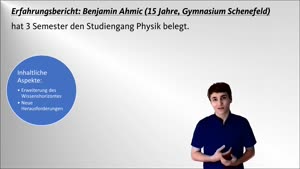Miniaturansicht - Juniorstudium Erfahrungsbericht Physik