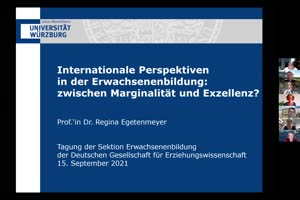 Thumbnail - Internationale Perspektiven in der Erwachsenenbildung: Zwischen Marginalität und Exzellenz?