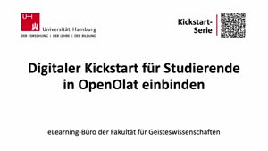Miniaturansicht - Tutorial: Digitaler Kickstart für Studierende in OpenOlat einbinden