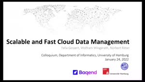 Miniaturansicht - Scalable and Fast Cloud Data Management