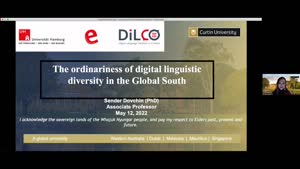 Miniaturansicht - The ordinariness of digital linguistic diversity in the Global South: DiLCo Lecture Series 2022 (12 May)
