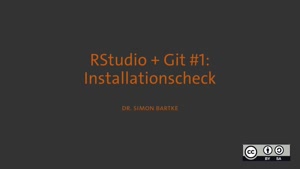 Thumbnail - RStudio + Git #1: Installationscheck