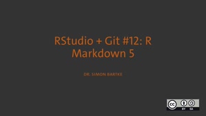 Miniaturansicht - RStudio + Git #12: R Markdown 5