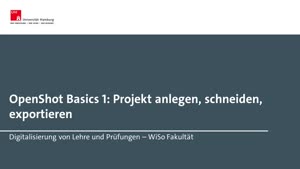 Thumbnail - OpenShot Basics 1: Projekt anlegen, Schnitt, Export