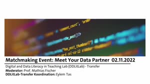 Miniaturansicht - DDLitLab Event Matchmaking: Meet your Data Partner