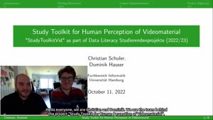 Miniaturansicht - Study Toolkit for Human Perception of Videomaterial