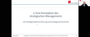 Thumbnail - Vorlesung 10: Strategieimplementierung, strategische Kontrolle und ethische Reflexion