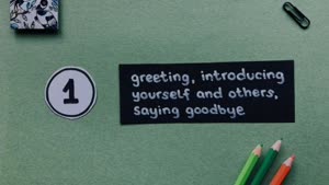 Miniaturansicht - 1/28  |  greeting, introducing yourself and others, saying goodbye