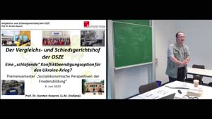 Thumbnail - Der Vergleichs- und Schiedsgerichtshof der OSZE. Eine „schlafende“ Konfliktbeendigungsoption für den Ukraine-Krieg?