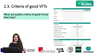 Thumbnail - Module 2: Criteria for good virtual field trips