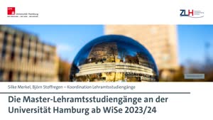 Miniaturansicht - Die Master-Lehramtsstudiengänge an der Universität Hamburg ab WiSe 2023/24