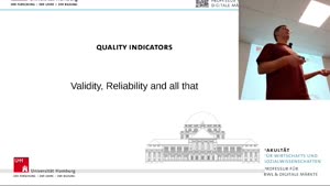 Miniaturansicht - Validity, Reliability and all that