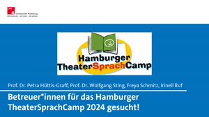 Thumbnail - Hamburger TheaterSprachCamp 2024: Betreuer*innen gesucht!