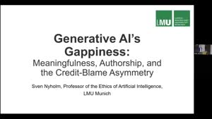 Miniaturansicht - Generative AI’s Gappiness: Meaningfulness, Authorship, and the Credit-Blame Asymmetry