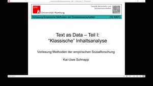 Miniaturansicht - 13. Sitzung: Text as Data (Inhaltsanalyse)