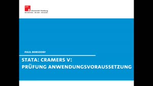 Thumbnail - Stata: CramersV: Anwendungsvoraussetzung prüfen