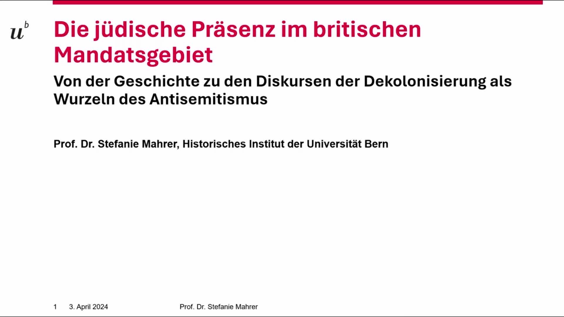 Miniaturansicht - Die jüdische Präsenz im britischen Mandatsgebiet: Von der Geschichte zu den Diskursen der Dekolonisierung als Wurzeln des Antisemitismus