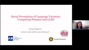 Miniaturansicht - Social Perceptions of Language Variation: Comparing Humans and LLMs: DiLCo Lecture Series 2024 (23 May)