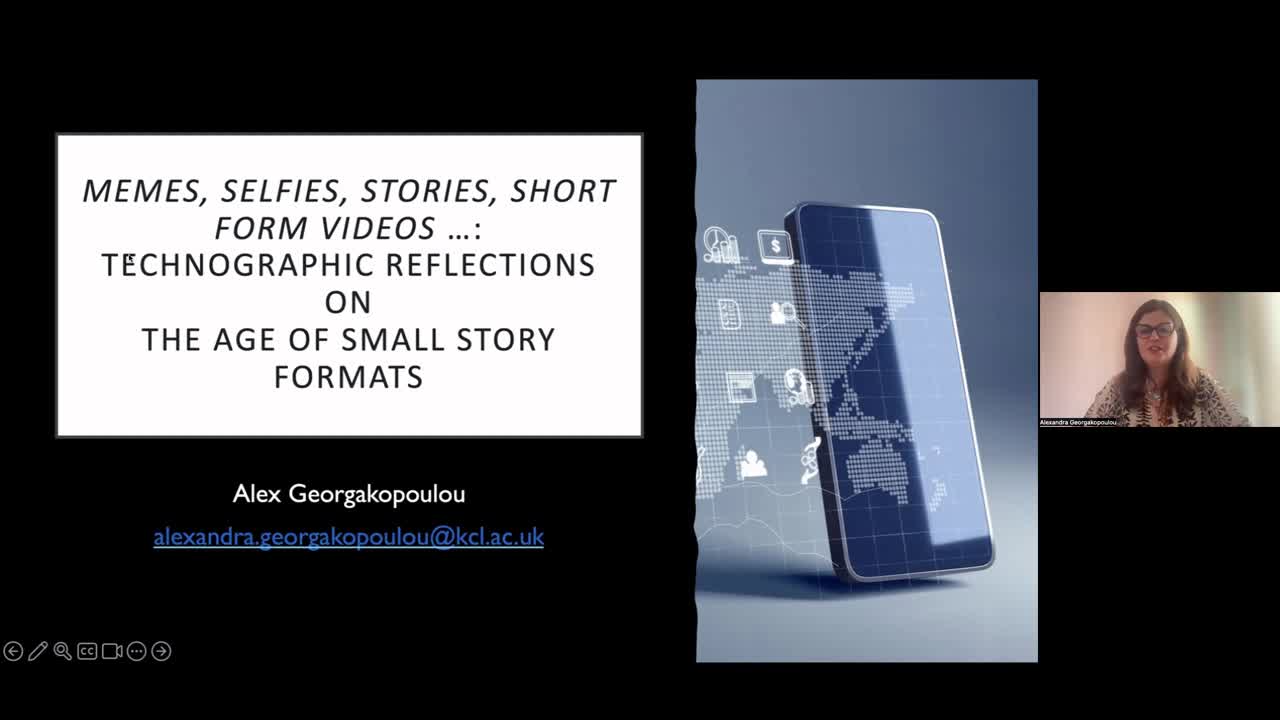 Miniaturansicht - Memes, selfies, stories, short form videos…: Technographic reflections on the age of small story formats: DiLCo Lecture Series 2024 (20 June)