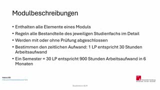 Miniaturansicht - Video 5: Welche Informationen enthält eine Modulbeschreibung?